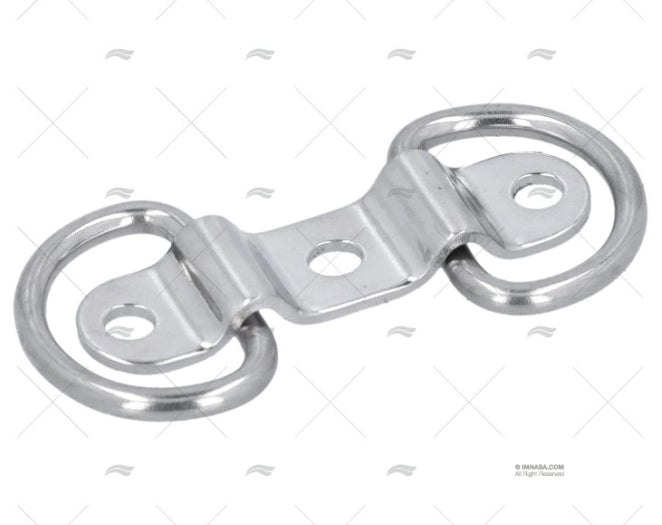 PLATINE A/ANNEAU INOX SS 304 47X12mm