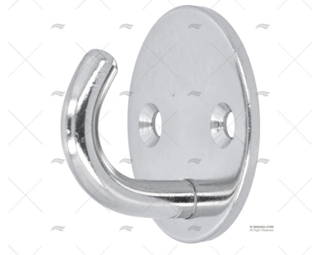 PLATINE RONDE A/CROCHET INOX 304 SS 50mm