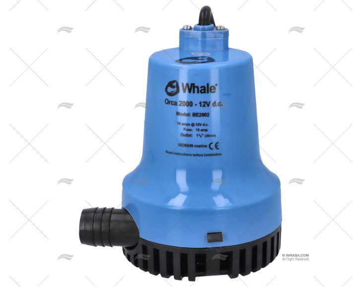POMPE WHALE ORCA ELEC. 12V 2000GPH