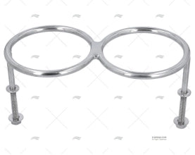 PORTE VERRE AJUSTABLE INOX
