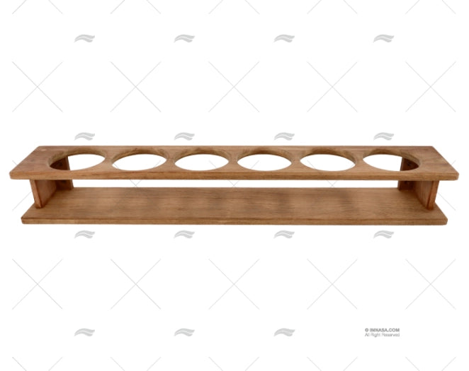 PORTE VERRES (6) TEAK 560x75x90mm ARC MARINE