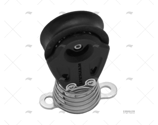 POULIE CONTROL SIMPLE 30mm A/BASE VERT.B LEWMAR