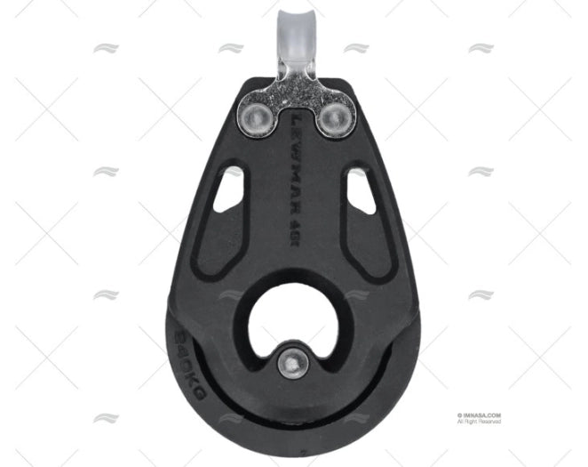 POULIE CONTROL SIMPLE DE 40mm NOIRE LEWMAR