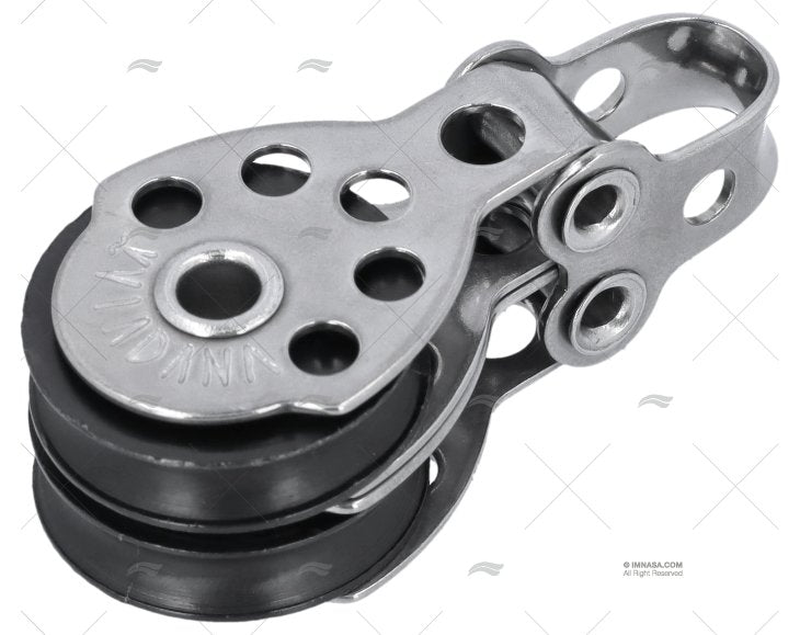 Ref. 28000018 POULIE DOUBLE FIXE 25mm INOX VIADANA