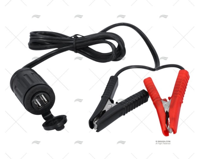 PRISE USB 12V 2 PORS /PRISE BATERIE 1.8M