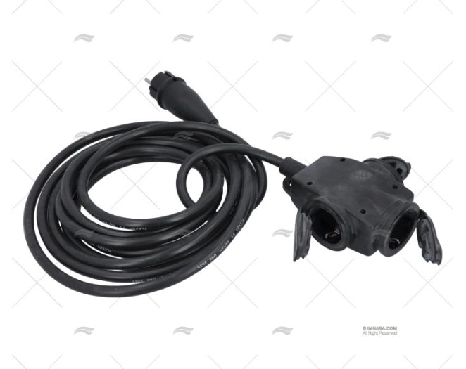 RALLONGE DE CABLE TRIPLE FICHE FEM.5MTS