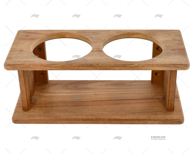 RANGE BOUTEILLES (2) TEAK D90mm ARC MARINE