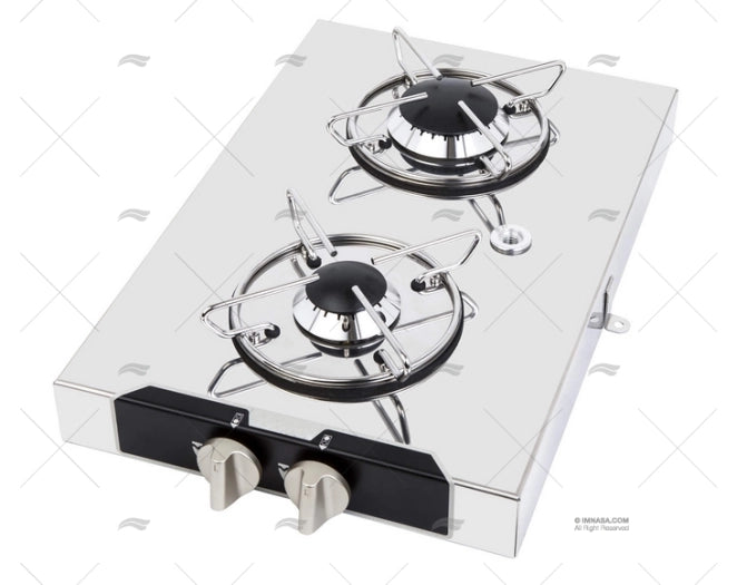 RECHAUD GAZ 2 UD 440x290mm "HOOTTY"
