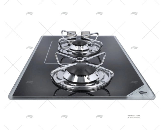 RECHAUD GAZ CRISTAL 2 UD 500x300mm