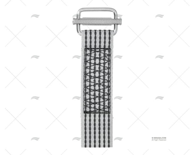 SANGLE COMPLETE 2,5MT GRIS 40mm A/BOUCLE