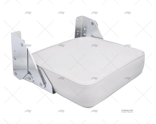 SIEGE PLAT PLIABLE 420X410 BLANC