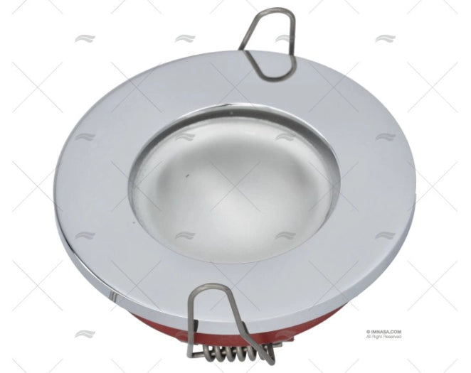 PLAFONNIER ENCASTRABLE CHROME POLI D.75