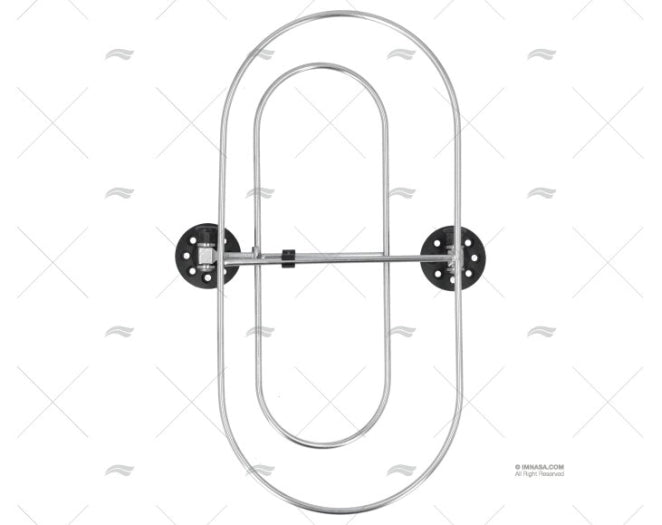 SUPPORT INOX P/DEFENSES 430X210mm