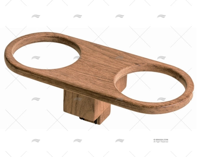 SUPPORT VERRE TEAK (2) 200x85x60mm ARC MARINE