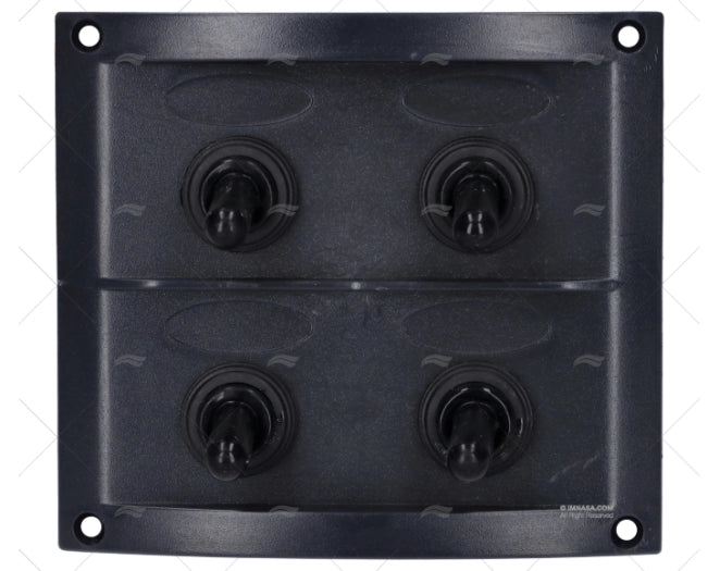 TABLEAU ELECTRIQUE 4 FUSIBLES NOIR