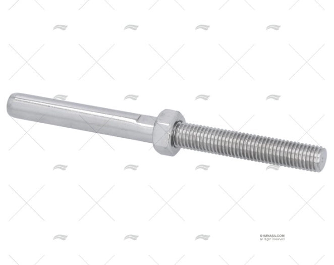 TERMINAL A/FILETAGE LONG INOX316 7mm M14
