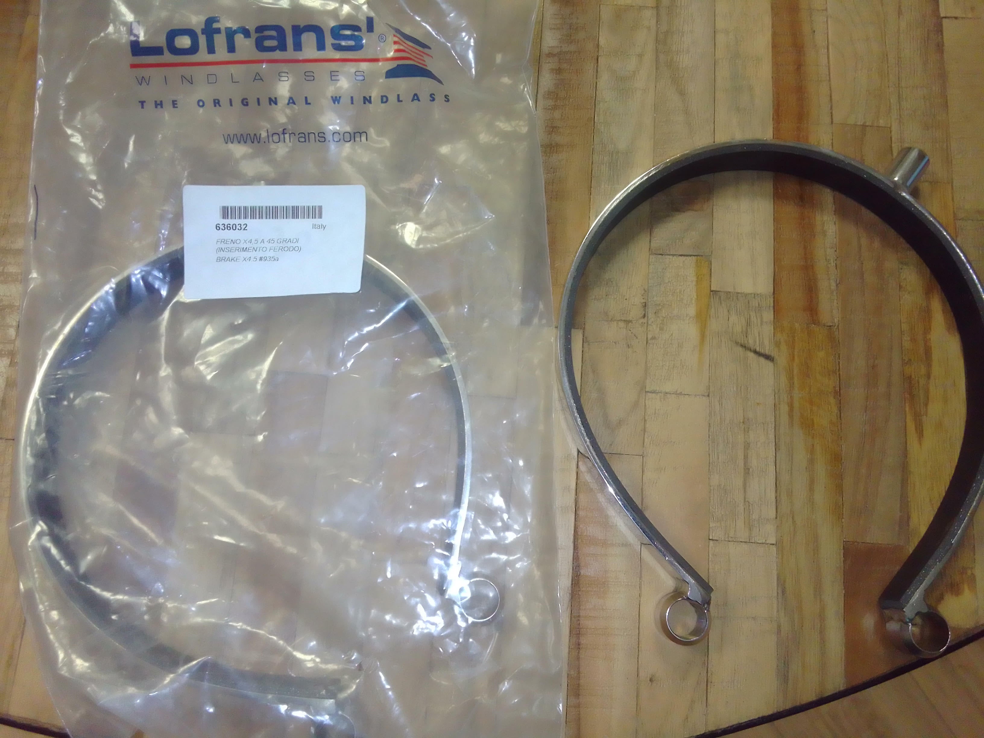 Frein pour guindeau LOFRAN X4.5 INOX AVEC FERODO REF 636032