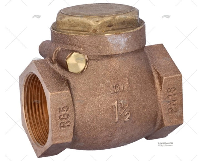 VANNE AVEC COUVERCLE BRONZE 1"1/2 GUIDI