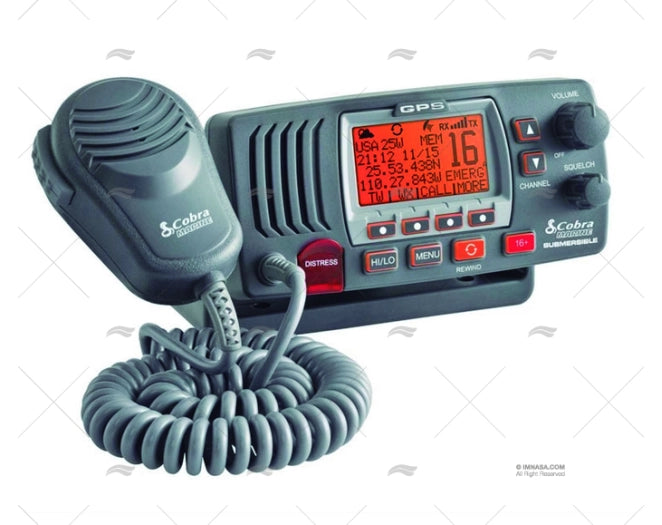 VHF FIXE NOIRE HM390 AVEC DSC
