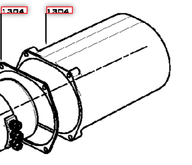 couvercle moteur pour guindeau lofrans x2 1000w et 1500w ref 197977