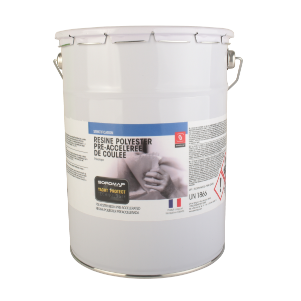 RESINE POLYEST PRE ACC/COULEE 5KG
