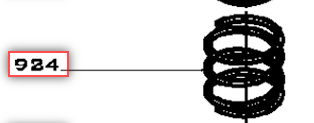Ressort interne  633537 SPRING X2 #924