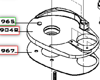 BASE X2 #904B ALU STB ref 631231