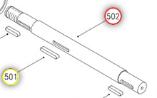 MAIN SHAFT ROYAL #502  630731