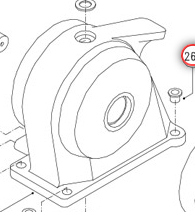 GEARCASE ROYAL #505A ALU REF  631686