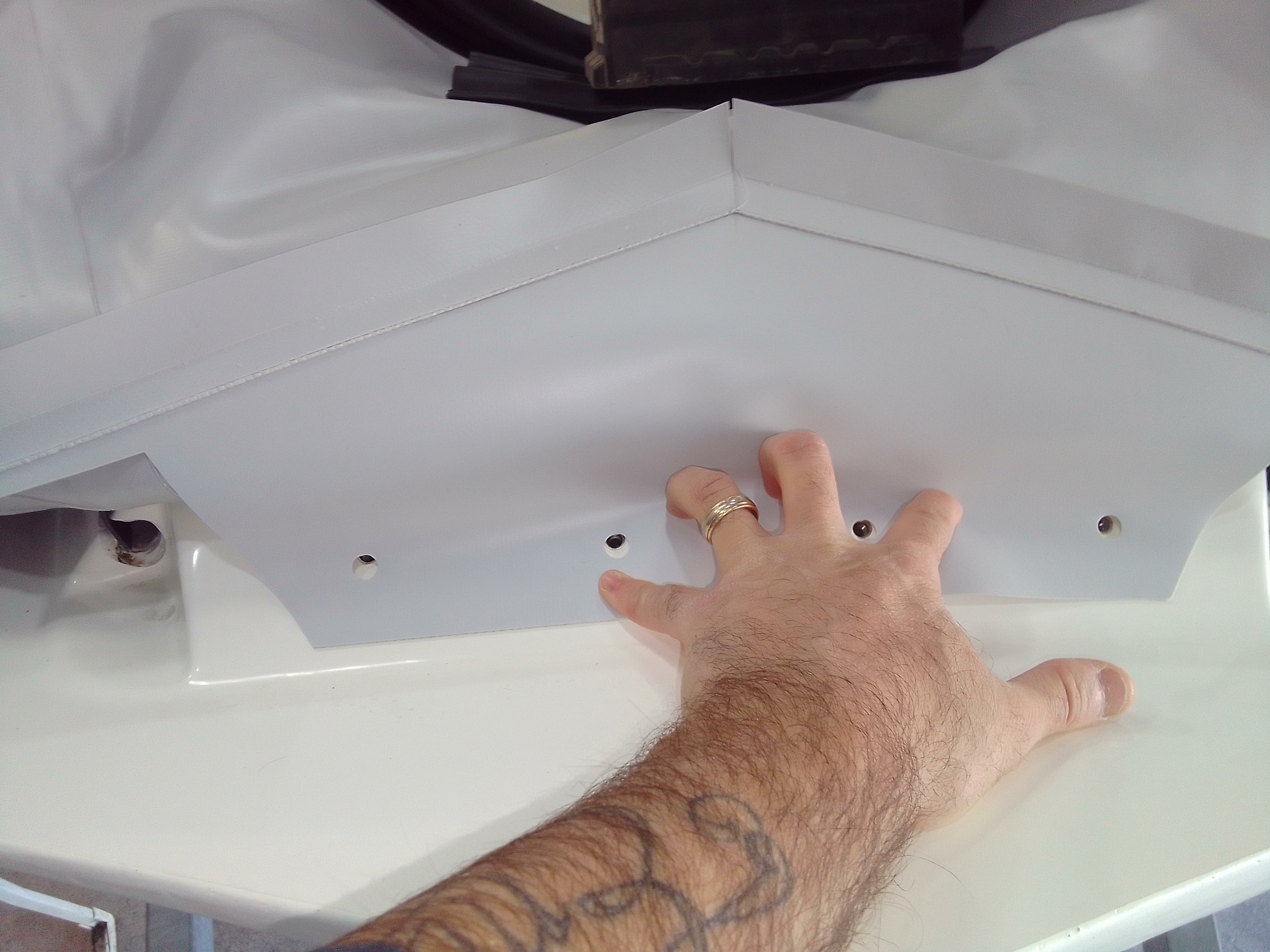 Flotteur sur glissière PVC 1500G pour semi-rigide jusqu'à  8metres50
