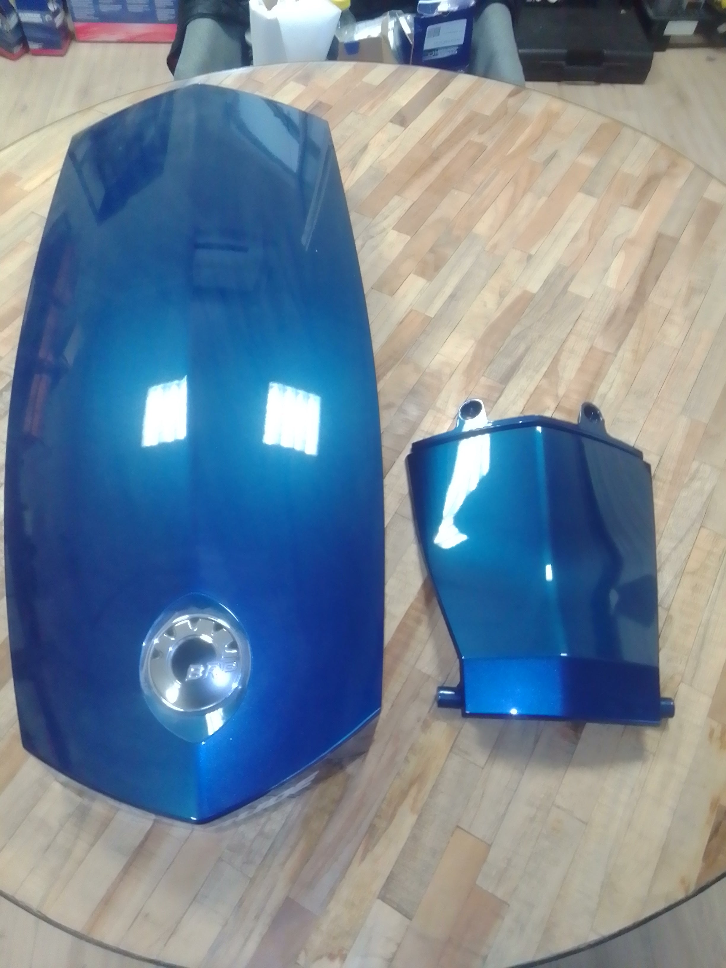 Capots moteur bleu pour EVINRUDE ETEC G2 G2 2.7 litres v6 150cv et 175cv 200cv occasion