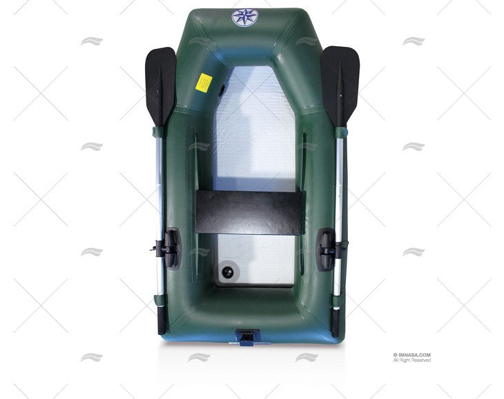 ANNEXE PECHE gonflable GS MARINE fabriqué avec PVC 1100 DECITEX vert. Fond latté