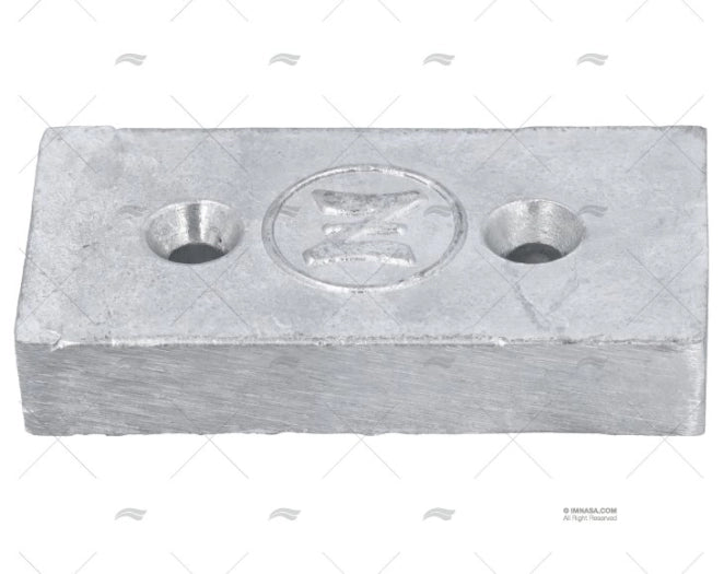 ANODE PLAQUE 100X50X18 0.55KG ZINETI