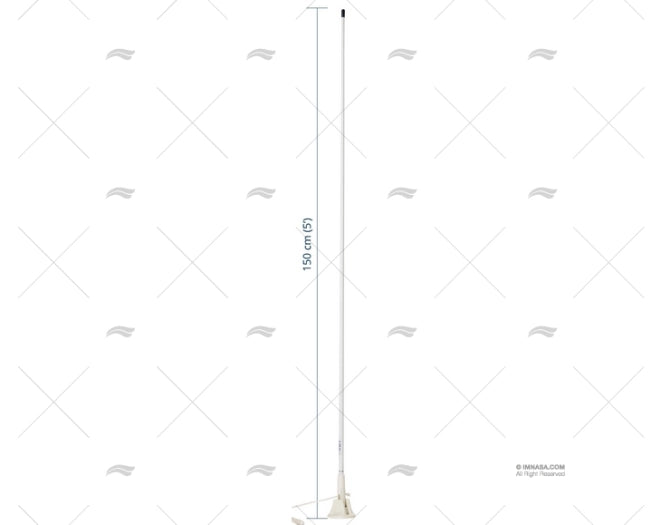 ANTENNE VHF 1.50 MT LIFT & LAY SCOUT SCOUT