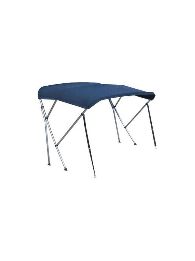 bimini 3 arceaux toile bleue 210-230cm et housse