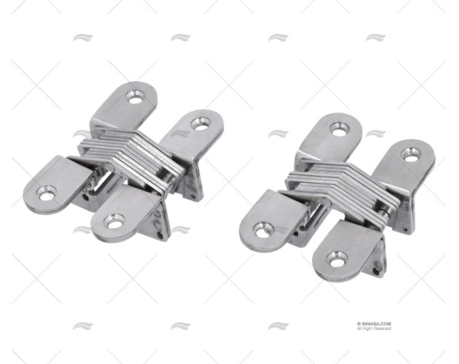 BUTT HINGES S.S. 304 180º 24,7mm ENC JEU