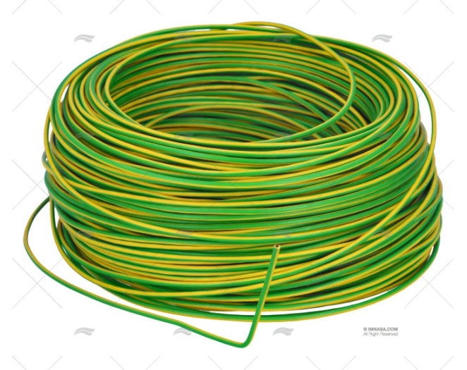 CABLE H05V/H07V 1 JEUNE-VERTE  100m