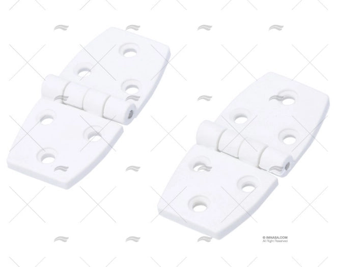 CHARNIERE NYLON BLANC 2-7/8" X1-3/8"(2u)
