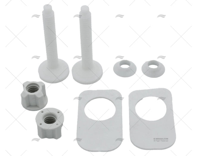 KIT CHARNIERES TRAPPE PLASTI (70250065) MATROMARINE