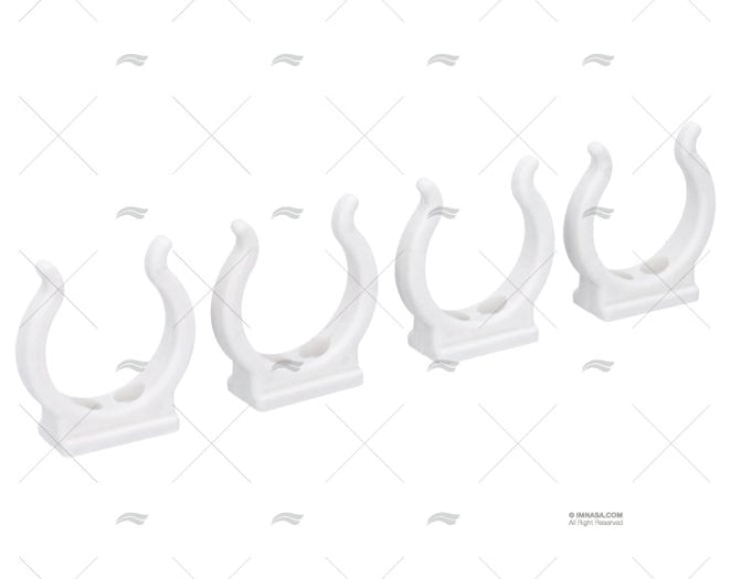 CLIP NYLON BLANC 38MM (4u)