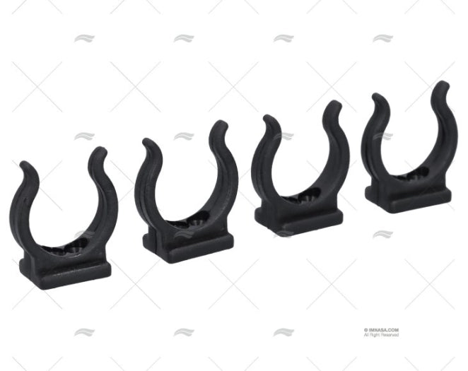 CLIP NYLON NOIR 25MM (4u)