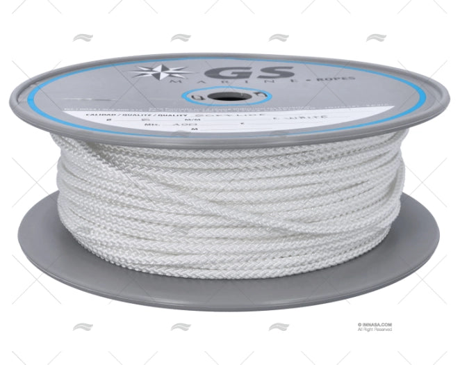 CORDAGE MULTI USAGE 6mm BLANC 100m