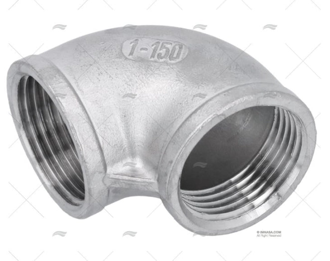 COUDE FEMELLE INOX 90º 1"