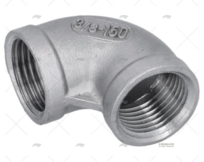 COUDE FEMELLE INOX 90º 3/8"