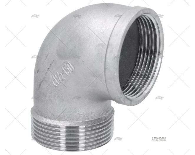 COUDE MALE/FEMELLE INOX 1 1/2"