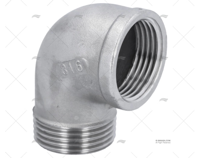 COUDE MALE/FEMELLE INOX 1"