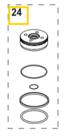 Coupelle et joint pour moteur Evinrude etec 75cv 90cv et 115cv ref BRP 5008773