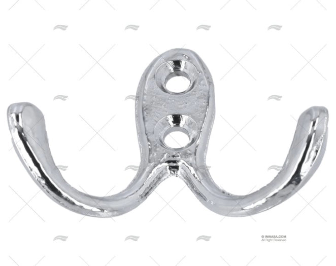 CROCHET DOUBLE LAITON CHROME