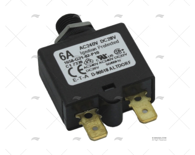DISJONCTEUR THERMIQUE 6A 1658 E-T-A