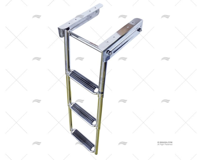 ECHELLE AJUSTABLE 3 MARCHES LARGE INOX